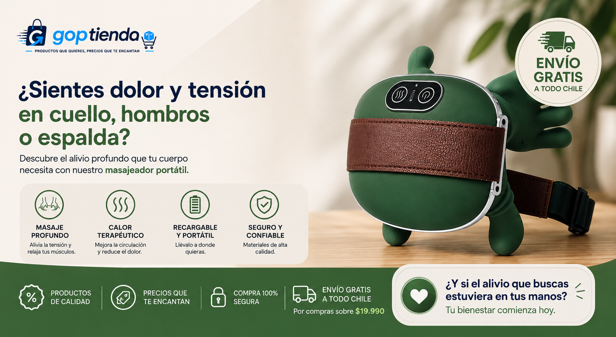 MASAJEADOR : RELAJACIÓN PROFUNDA, ALIVIO Y BIENESTAR EN UN SOLO DISPOSITIVO!!!!!